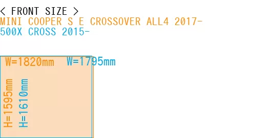 #MINI COOPER S E CROSSOVER ALL4 2017- + 500X CROSS 2015-